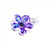 PINK POPPY DAISY SPARKLE HAIR CLIPS