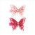 PINK POPPY GLITTER BUTTERFLY HAIR CLIPS