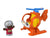 FISHER PRICE - LITTLE PEOPLE SMALL VEHICLE - ORANGE HELICOPTER