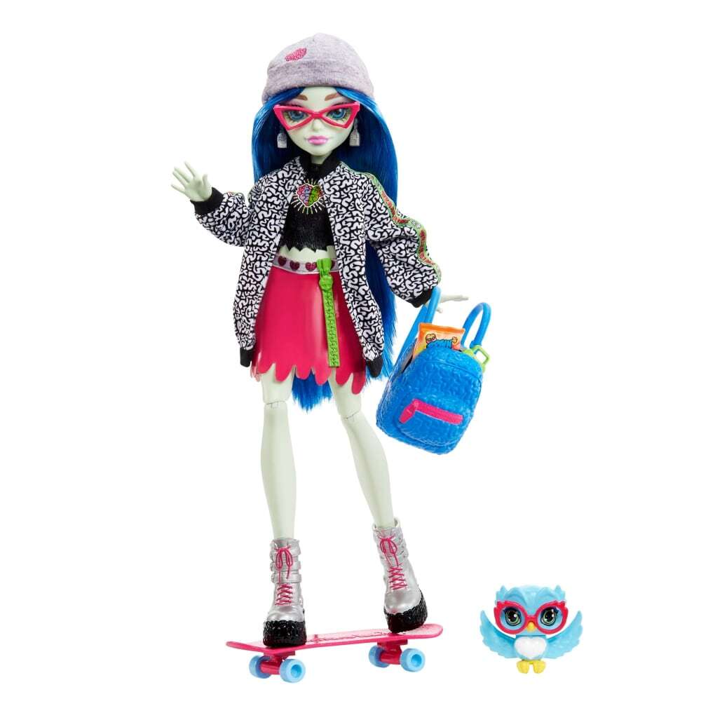 MONSTER HIGH DOLL GHOULIA YELPS WITH PET AND ACCESSORIES