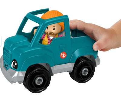 FISHER PRICE - LITTLE PEOPLE SMALL VEHICLE - AQUA JEEP