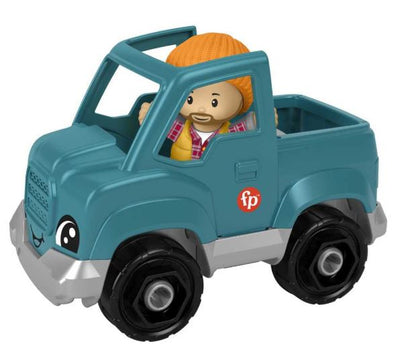 FISHER PRICE - LITTLE PEOPLE SMALL VEHICLE - AQUA JEEP