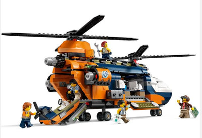 LEGO 60437 JUNGLE EXPLORER HELICOPTER AT BASE CAMP