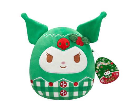 SQUISHMALLOWS - HELLO KITTY AND FRIENDS - KUROMI FESTIVE GREEN