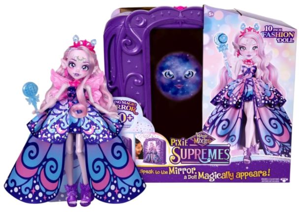 MAGIC MIXIES PIXIE SUPREMES - MAGIC MIRROR WITH 10 INCH FASHION DOLL