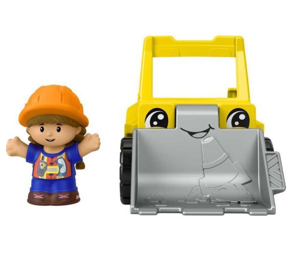 FISHER PRICE - LITTLE PEOPLE SMALL VEHICLE - YELLOW  FRONT LOADER