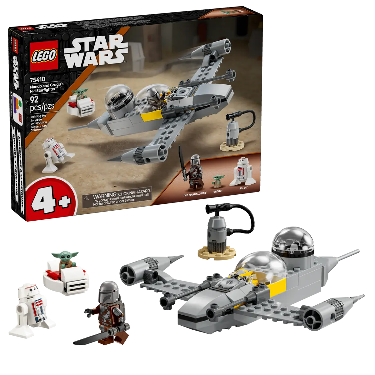 LEGO 75410 STAR WARS MANDO AND GROGUS N-1 STARFIGHTER