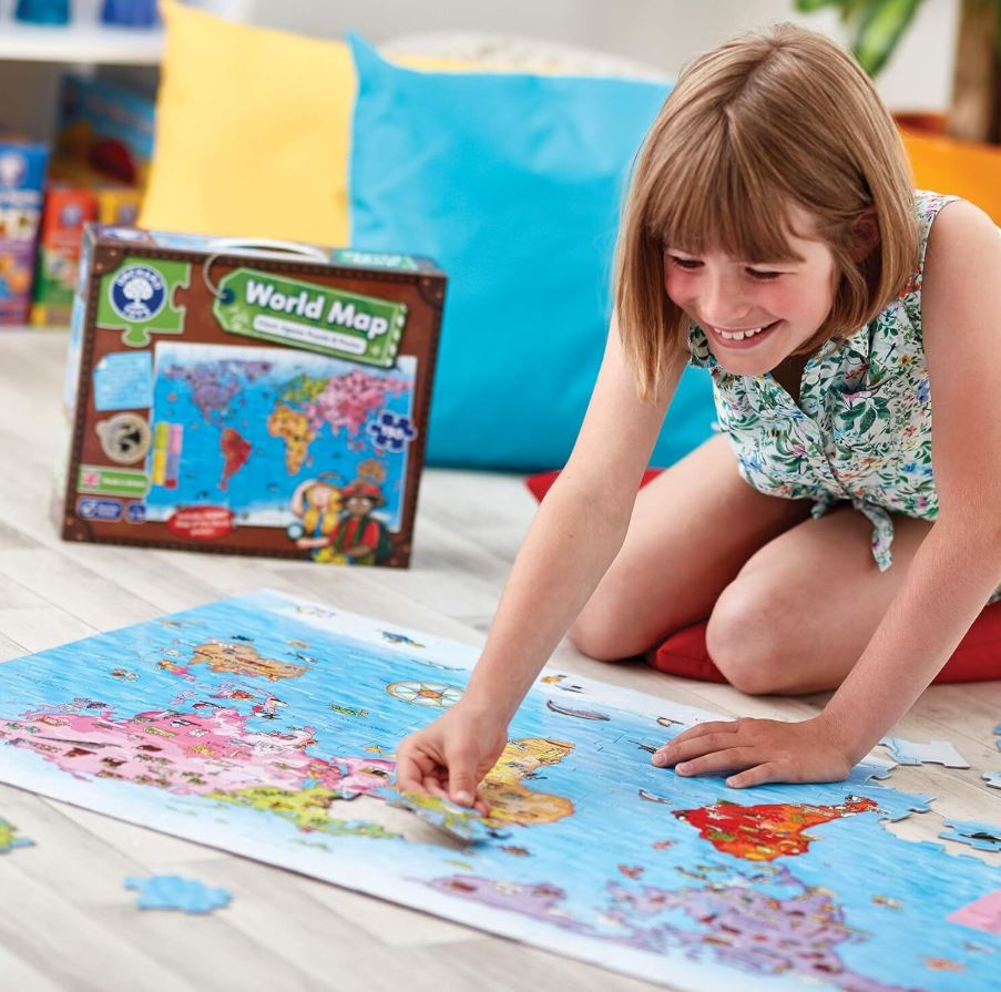 ORCHARD TOYS - MAP OF THE WORLD 150 PIECE JIGSAW PUZZLE