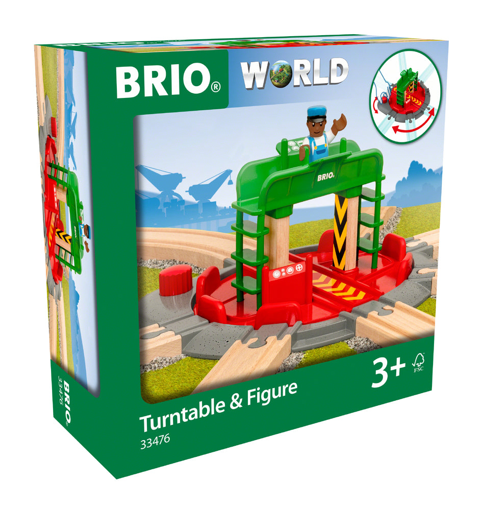 BRIO TURNTABLE AND FIGURE