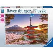 RAVENSBURGER - MOUNT FUJI CHERRY BLOSSOM VIEW 1000 PIECE PUZZLE