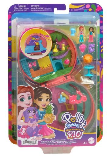 POLLY POCKET - ADVENTURES IN RIO - ADVENTURE MOPED COMPACT