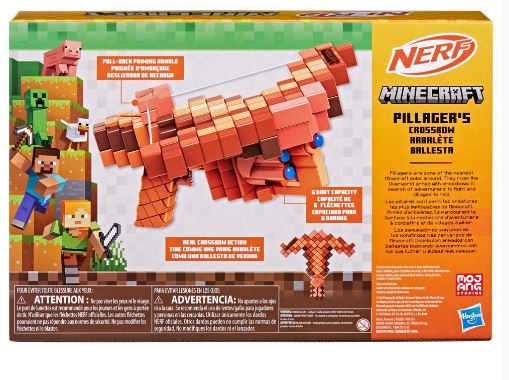 NERF MINECRAFT PILLAGERS DART FIRING CROSSBOW