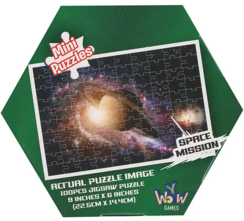 MINI SPACE MISSION PUZZLE (DARK GREEN) SATURN