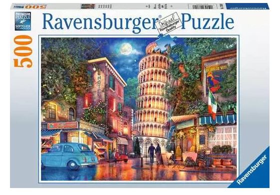 RAVENSBURGER 173808 EVENING IN PISA - 500 PIECE PUZZLE