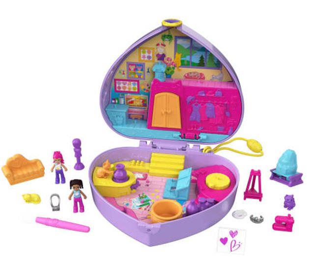 POLLY POCKET - COMPACT PLAYSET STARRING SHARNI -  ART STUDIO