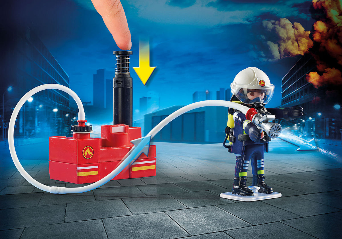 PLAYMOBIL CITY ACTION 9468 - FIREFIGHTERS WITH WATER PUMP