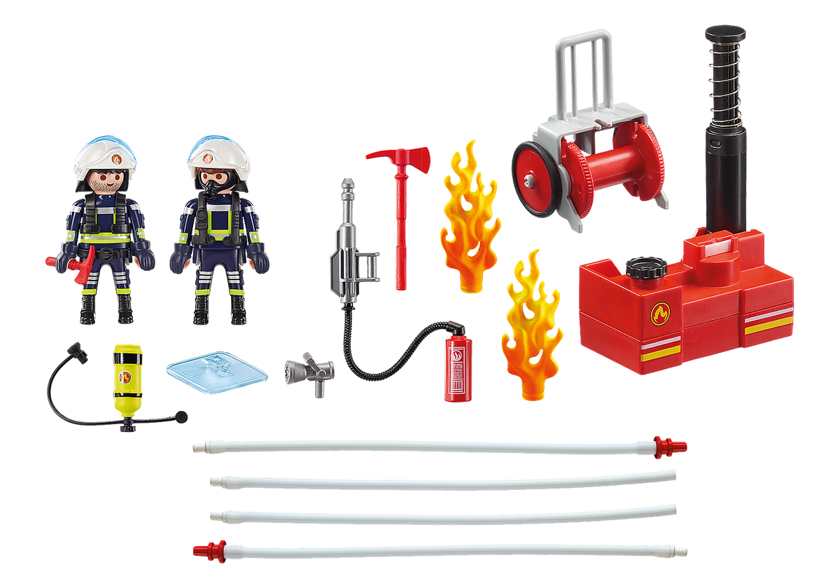 PLAYMOBIL CITY ACTION 9468 - FIREFIGHTERS WITH WATER PUMP