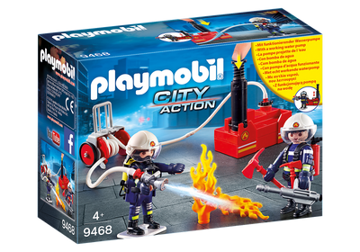 PLAYMOBIL CITY ACTION 9468 - FIREFIGHTERS WITH WATER PUMP