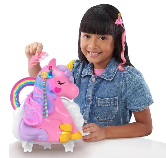 POLLY POCKET - RAINBOW UNICORN SALON