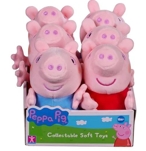 PEPPA PIG SOFT PLUSH ASSORTED DESIGNS