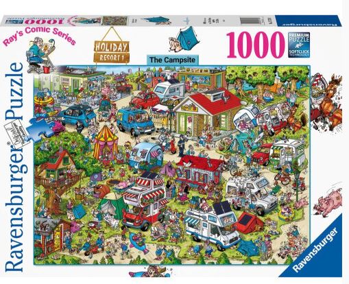 RAVENSBURGER PUZZLE 175789 HOLIDAY RESORT THE CAMPSITE 1000 PIECE PUZZLE