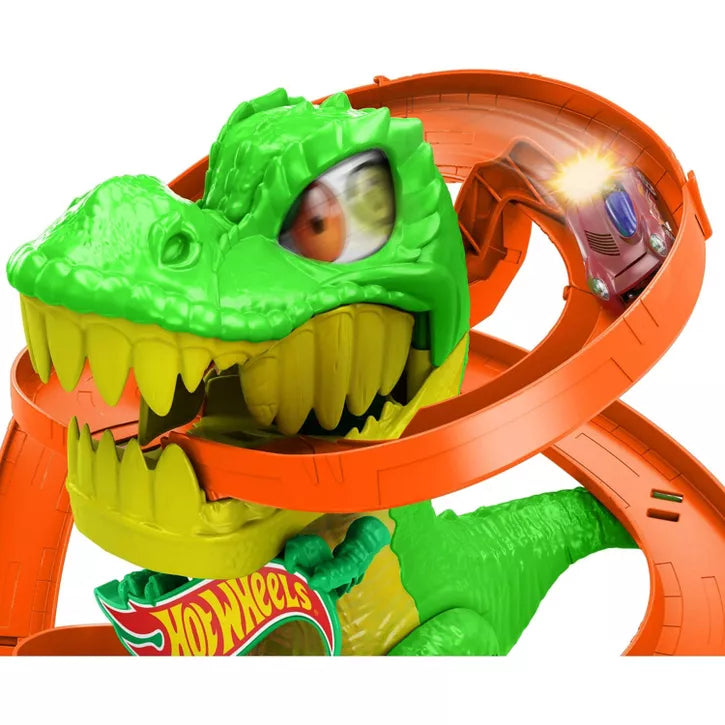 HOT WHEELS CITY T REX BLAZE BATTLE PLAYSET