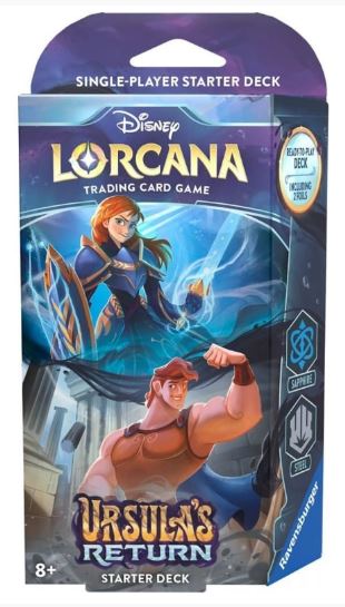 DISNEY LORCANA TCG URSULA'S RETURN STARTER DECK SAPPHIRE & STEEL