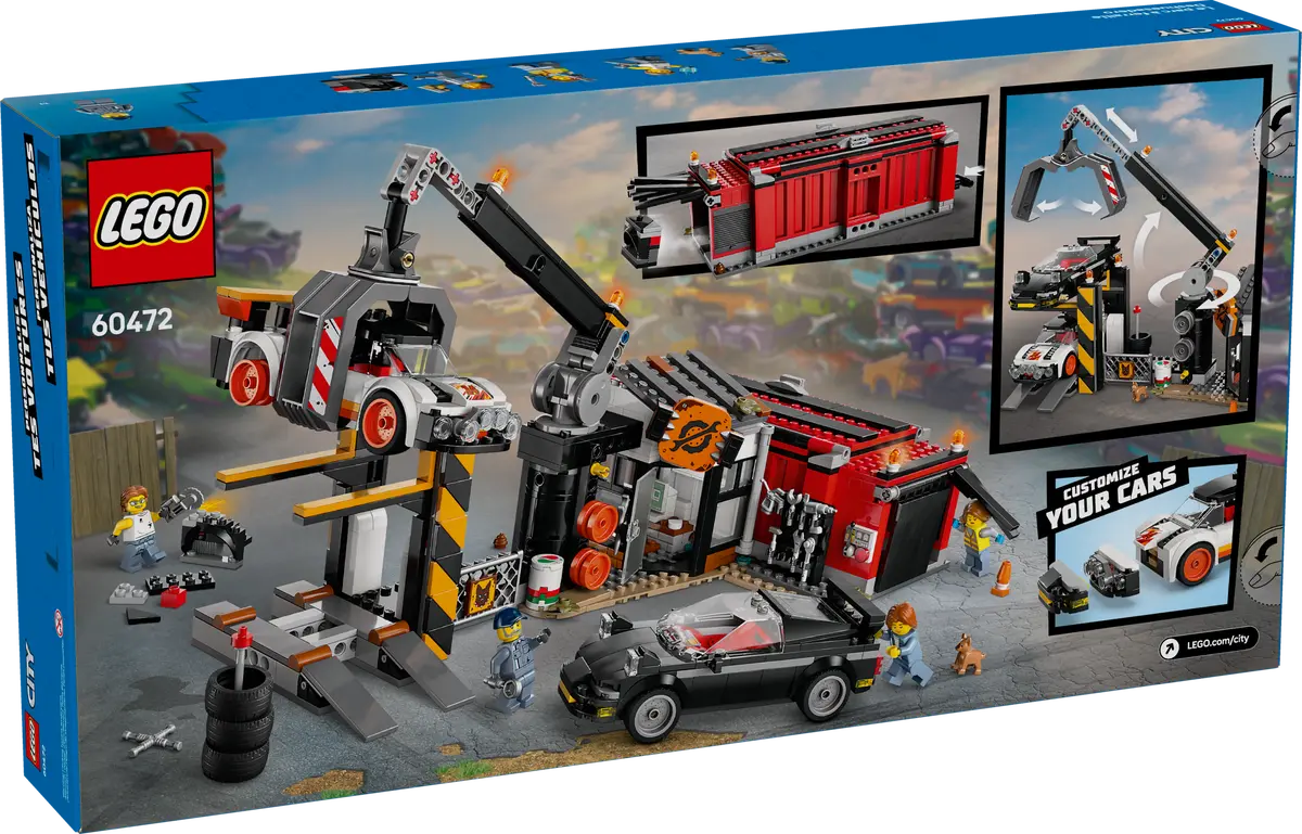 LEGO CITY 60472 SCRAPYARD WITH CARS