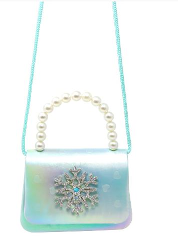 PINK POPPY SNOWFLAKE HARD HANDBAG