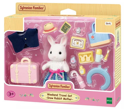 SYLVANIAN FAMILIES - WEEKEND TRAVEL SET SNOW RABBIT MOTHER