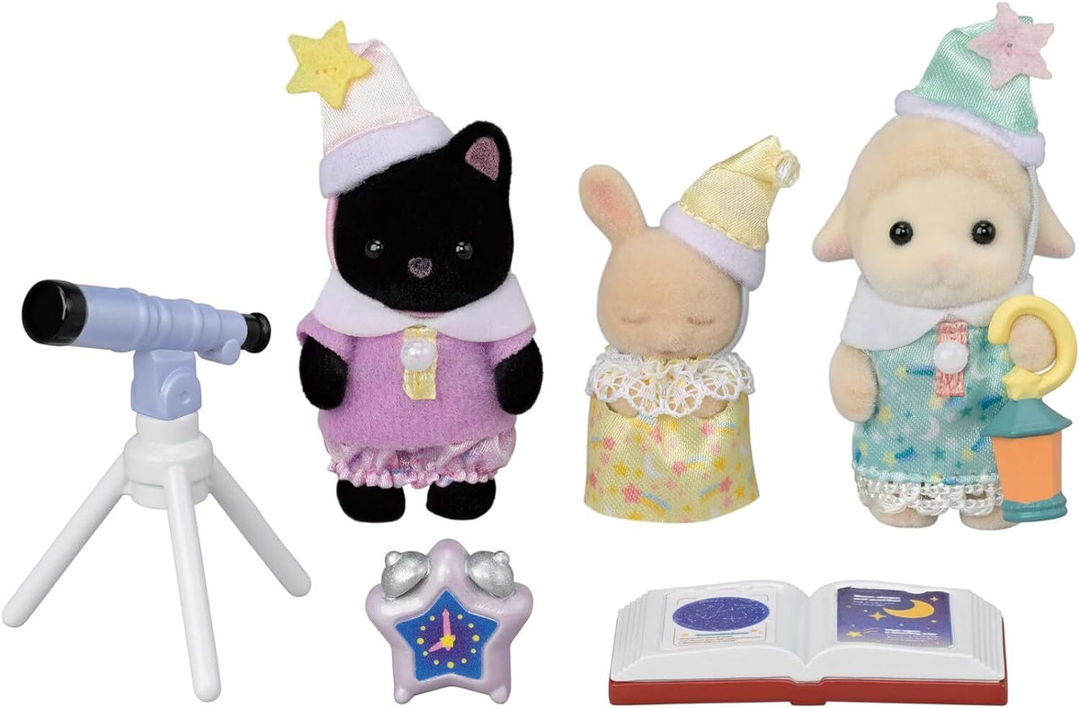 SYLVANIAN FAMILIES - NURSERY FRIENDS - SLEEPOVER PARTY TRIO