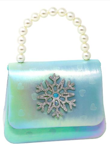 PINK POPPY SNOWFLAKE HARD HANDBAG