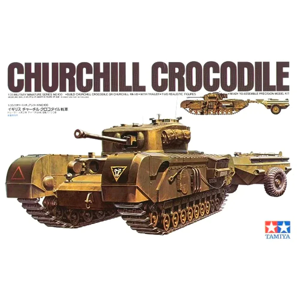 TAMIYA 1/35 BRITISH CHURCHILL CROCODILE FLAMETHROWER TANK