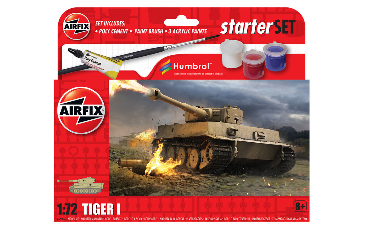 AIRFIX 1:72 :TIGER I STARTER SET MODEL