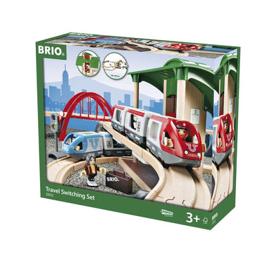 BRIO TRAVEL SWITCHING RAILWAY SET 42 PIECES