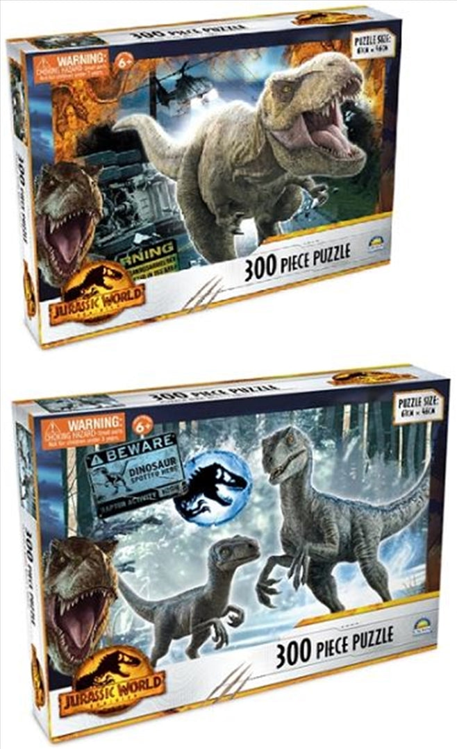 JURASSIC WORLD DINOSAUR 300PC PUZZLE