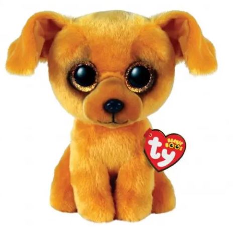 TY BEANIE BOOS - ZUZU THE TAN DOG