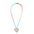 RHINESTONE HEART BALLCHAIN NECKLACE