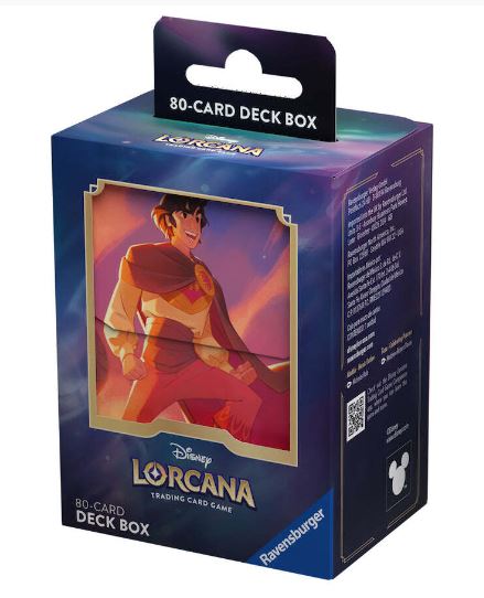 DISNEY LORCANA TCG SHIMMERING SKIES ALADDIN DECK BOX