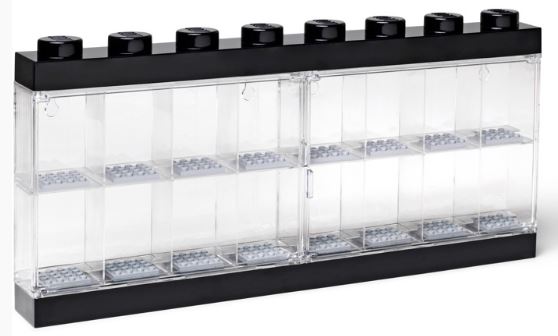 LEGO MINI FIGURE 16 SLOT DISPLAY CASE BLACK