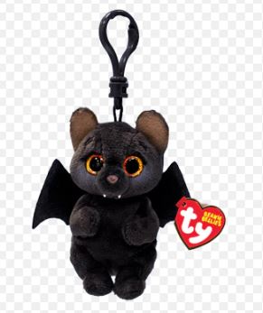 TY BEANIE BELLIES - HALLOWEEN - 'ALFRED' BLACK BAT CLIP