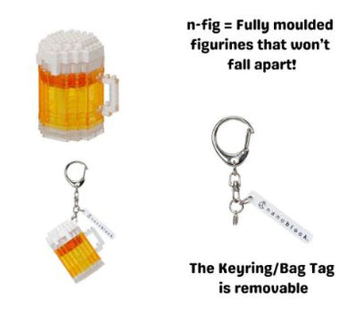 NANOBLOCK N-FIG BAG CLIP - FOOD BEER