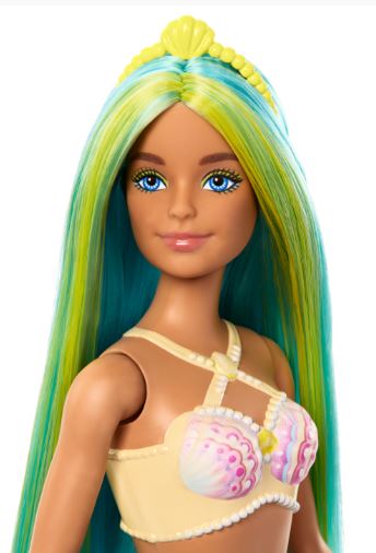 BARBIE MERMAID COLOURFUL HAIR AND BLUE TAIL DOLL