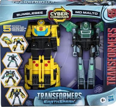 TRANSFORMERS EARTHSPARK - BUMBLEBEE AND MO MALTO CYBER COMBINER