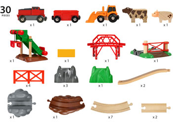 BRIO - ANIMAL FARM SET 30 PIECES