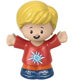 FISHER PRICE LITTLE PEOPLE SINGLE PACK -  BLONDE BOY IN RED