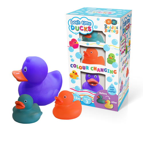 BUDDY & BARNY BATH TIME COLOUR CHANGING - DUCKS