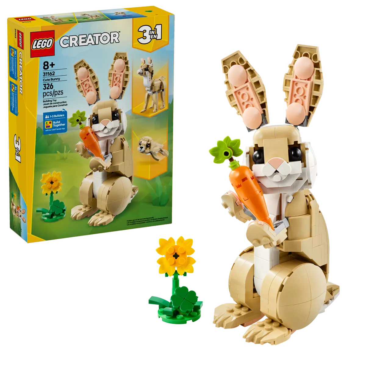 LEGO CREATOR 31162 CUTE BUNNY 3 IN 1