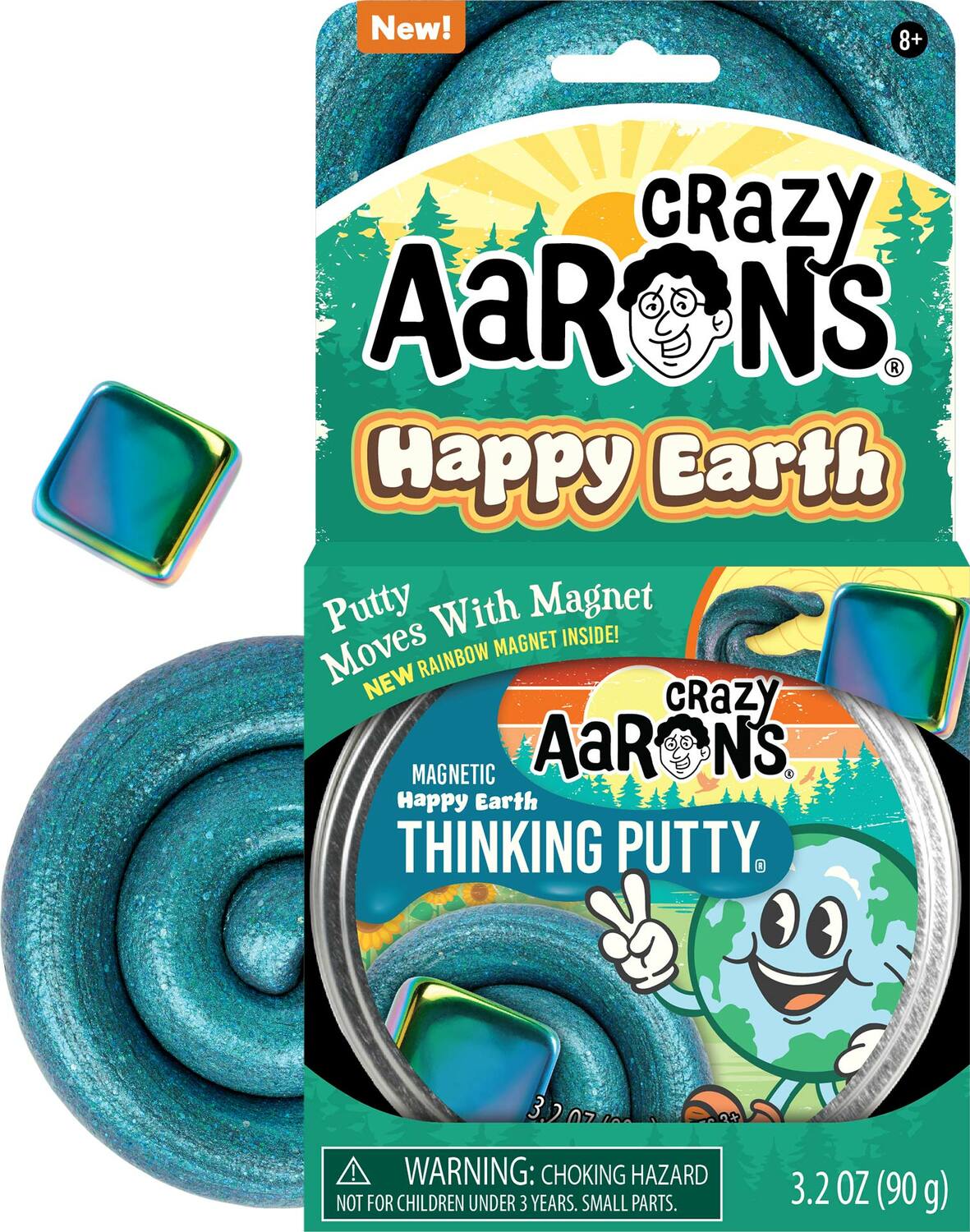 CRAZY AARON'S THINKING PUTTY MAGNETIC HAPPY EARTH