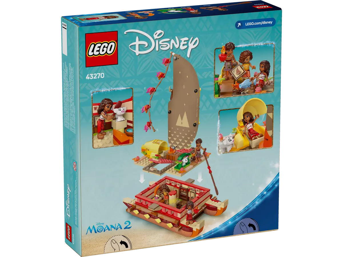 LEGO DISNEY 43270 MOANA 2 MOANA'S ADVENTURE CANOE